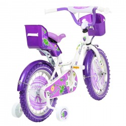 Bicicleta pentru copii BLACKBERRY 16"", mov, cu roți auxiliare Venera Bike 42255 5