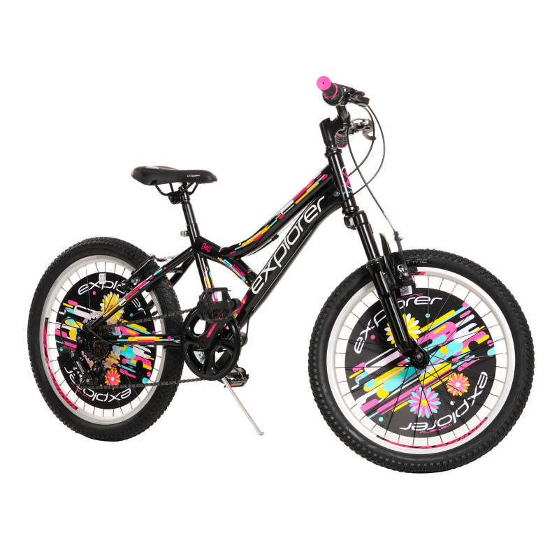 Bicicleta pentru copii EXPLORER DAISY 20"", neagră Venera Bike
