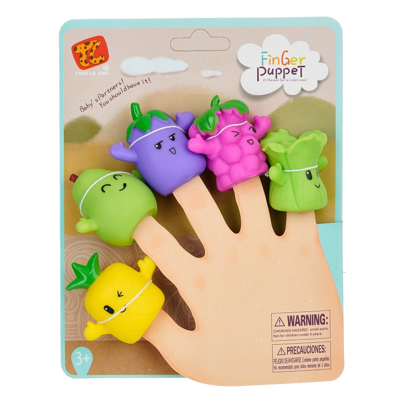 Детски играчки за пръсти с плодове и зеленчуци