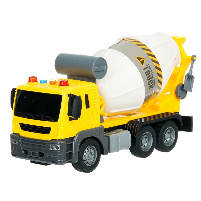 Children's inertial concrete truck with music and lights, 1:16 GOT