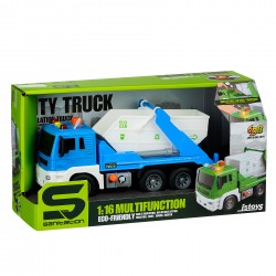 Children's inertial garbage truck with music and lights, 1:16 GOT 42386 7