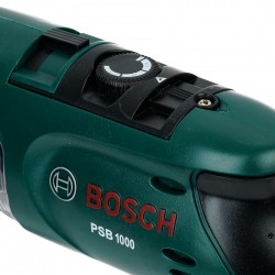 Theo Klein 8413 Bosch Power Drill I Battery-powered rotating drill bit I With sound and light effects I Dimensions: 28.5 cm x 4.5 cm x 16 cm I Toy for children aged 3 years and up BOSCH 42441 2