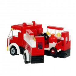 Constructor fire engine with 229 parts Banbao 42475 3