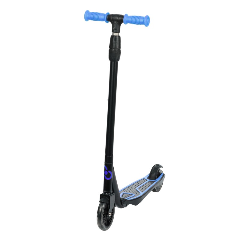 Скутер со 2 тркала и LED светла, сини, 5+ години Furkan toys