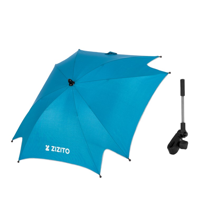 Regenschirm für Kinderwagen ZIZITO, hellblau, universell ZIZITO
