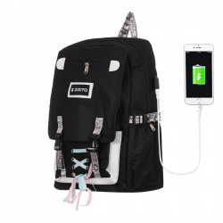 School backpack with USB ZIZITO 42724 