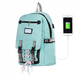 School backpack with USB ZIZITO 42726 
