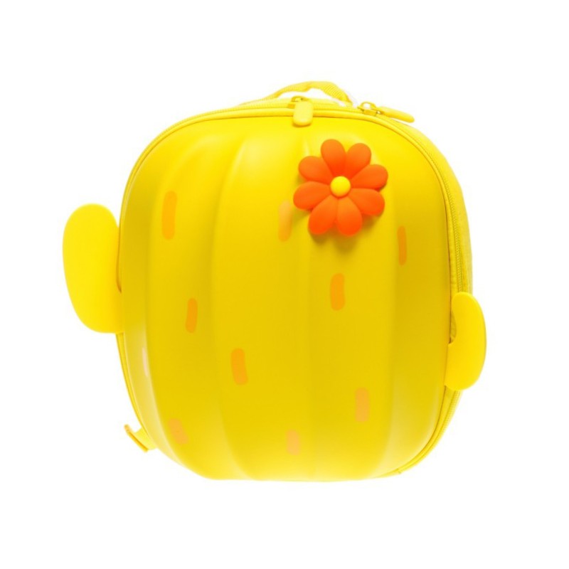 Детски ранец во форма на кактус - Жолта