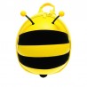 Mini backpack with bee shape and a safety belt - Yellow