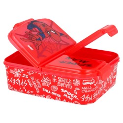 Food box with three compartments, SPIDERMAN, red Stor 42758 4