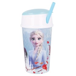 Mug with straw and lid FROZEN, 400 ml. Stor 42776 1