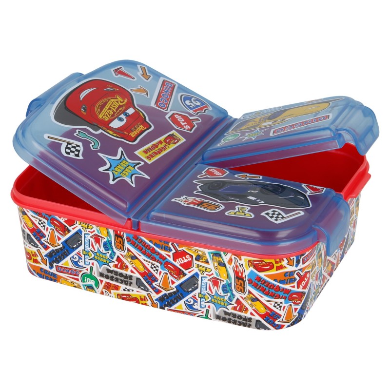 Food box with three compartments CARS Stor