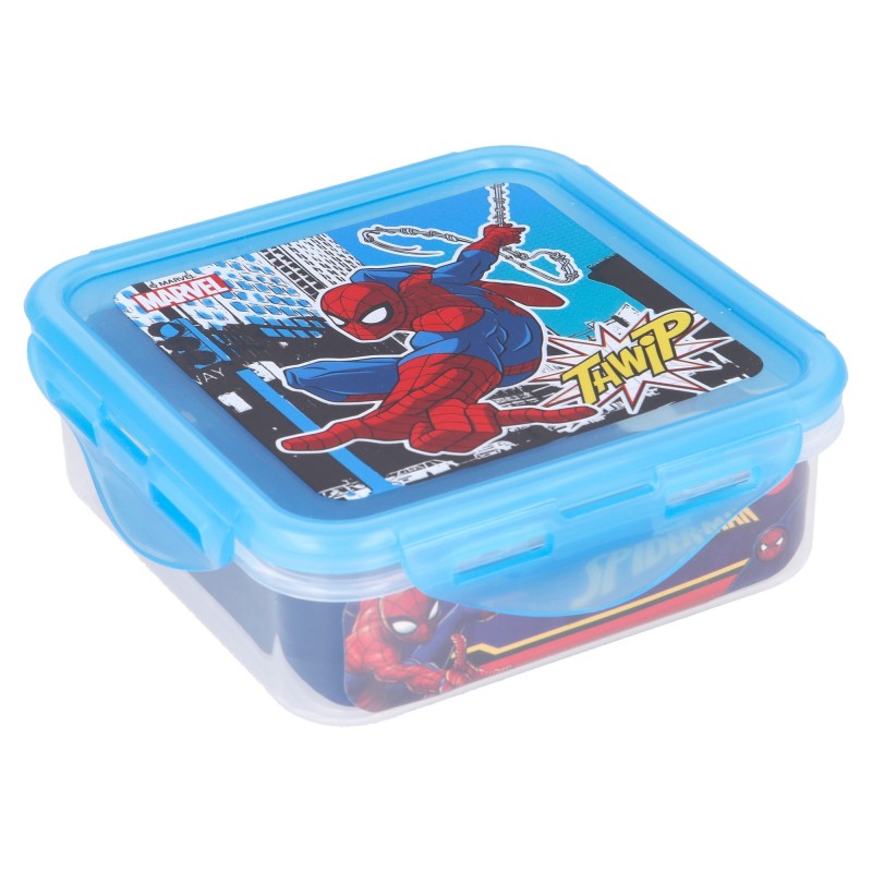 Cutie ermetica pentru alimente SPIDERMAN, albastra 500ml. Stor