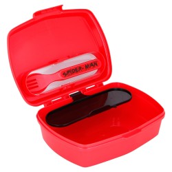 Food box set with fork and spoon, SPIDERMAN Stor 42821 2