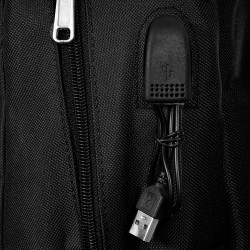 Rucksack mit integriertem USB-Anschluss, dunkelblau ZIZITO 42941 15