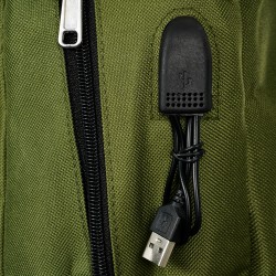 Σακίδιο πλάτης με ενσωματωμένη θύρα USB, σκούρο μπλε ZIZITO 42957 15