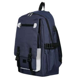 Backpack with built-in USB port, dark blue ZIZITO 42960 3