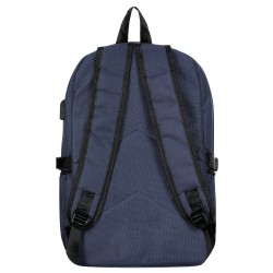 Backpack with built-in USB port, dark blue ZIZITO 42962 5