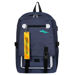 Backpack with built-in USB port, dark blue ZIZITO 42965 6