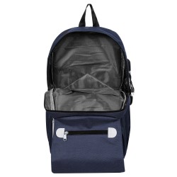 Backpack with built-in USB port, dark blue ZIZITO 42967 9