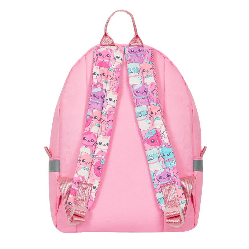 Children backpack with kittens, pink Supercute