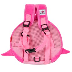 Children backpack - shark, pink Supercute 43018 4