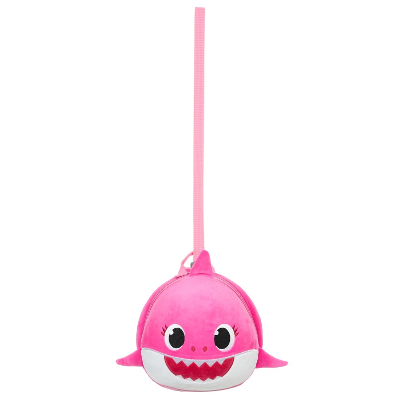 Детски ранец - ајкула, розев Supercute