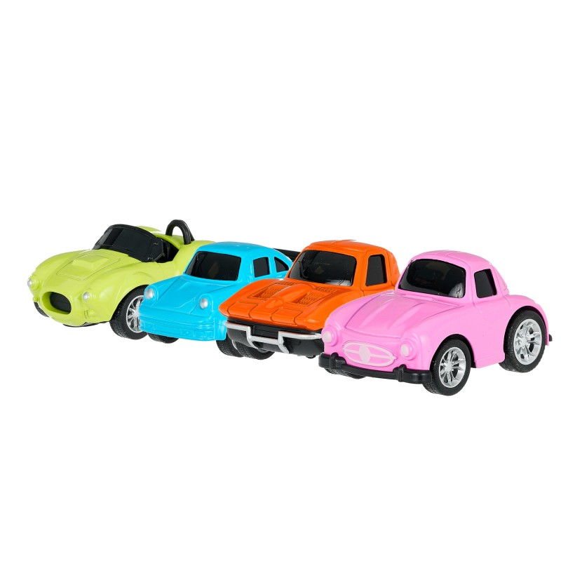 Children pull back cars, 4 pieces GT