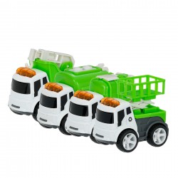 Camioane inerțiale pentru copii, 4 buc GT 43190 