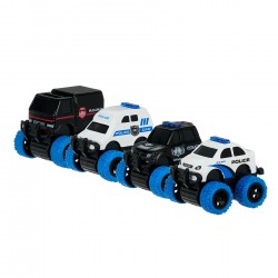 Children police cars, 4 pieces