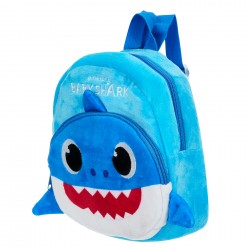 Кадифен ранец Бебе ајкула, сина боја BABY SHARK 43313 3