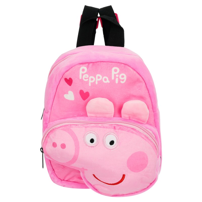 Кадифен ранец Peppa Pig за девојче, розова Peppa pig
