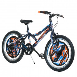 Bicicleta pentru copii EXPLORER ROBIX 20", albastră, cu 6 trepte Venera Bike 43332 8