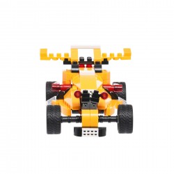 Constructor Yellow F1 Race Car with 132 parts Banbao 43421 3