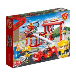 Constructor fire station, 505 parts, Banbao 43475 2