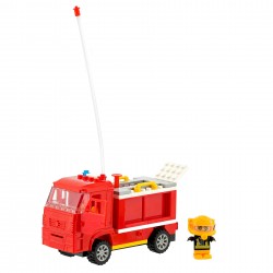 Camion de pompieri constructor, 112 piese, Banbao 43590 