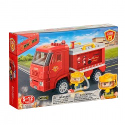 Constructor fire truck, 112 parts, Banbao 43596 7