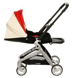Детска количка 3-во-1 ZIZITO Harmony Lux, кожа, бела ZIZITO 43689 11