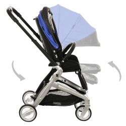 Бебешка количка 3-в-1 ZIZITO Harmony Lux, кожена