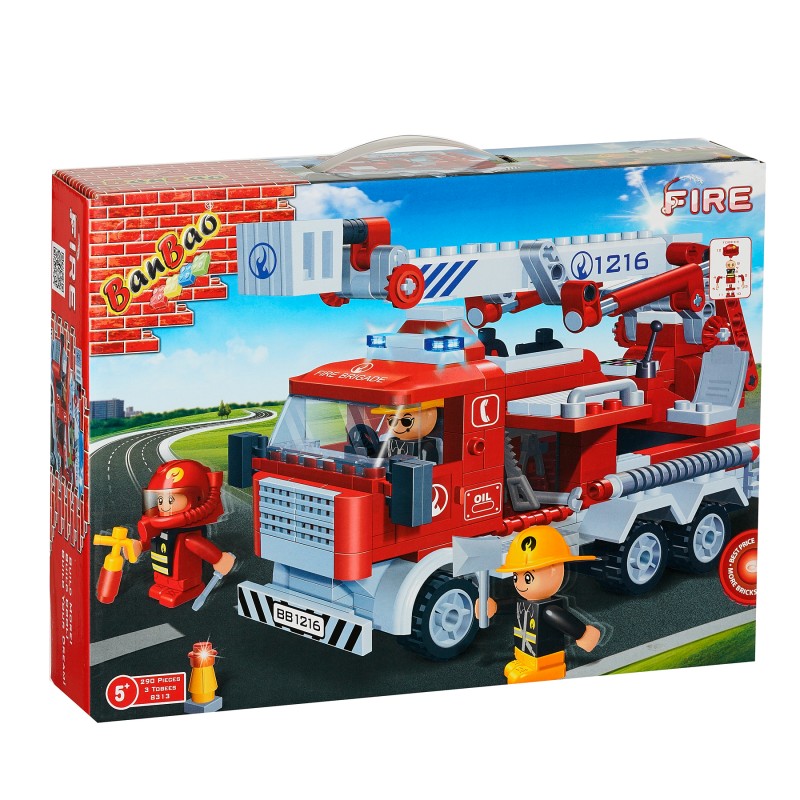 Hidrant de incendiu constructor, 290 piese, Banbao