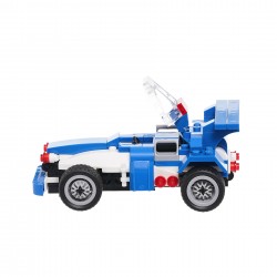 Constructor blue F1 racing car with 125 parts Banbao 43928 4