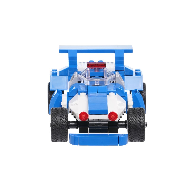 Constructor blue F1 racing car with 125 parts Banbao
