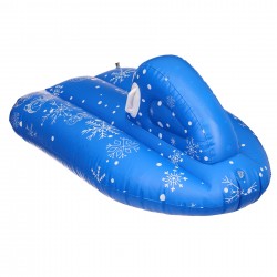 Inflatable snowmobile, blue...