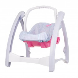 Theo Klein 1682 Baby Coralie doll high chair | Four orientations: High chair, swing, cradle and stretcher | Dimensions: 37 cm x 41 cm x 65 cm | Toys for children above 3 years old Baby Coralie 44352 2