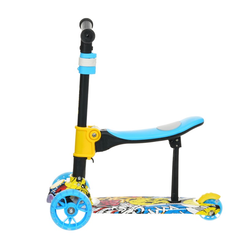 Преклопен детски скутер 2-во-1 FURRY ZIZITO