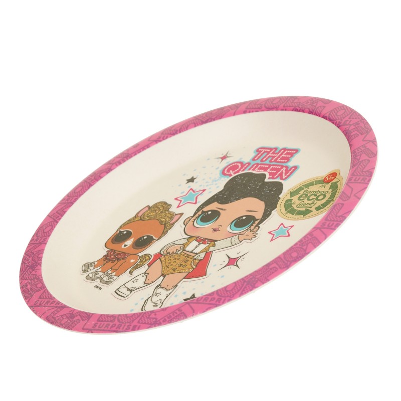 Girl's Plate - Bamboo L.O.L. Surprise Glam, 21.5 cm LOL