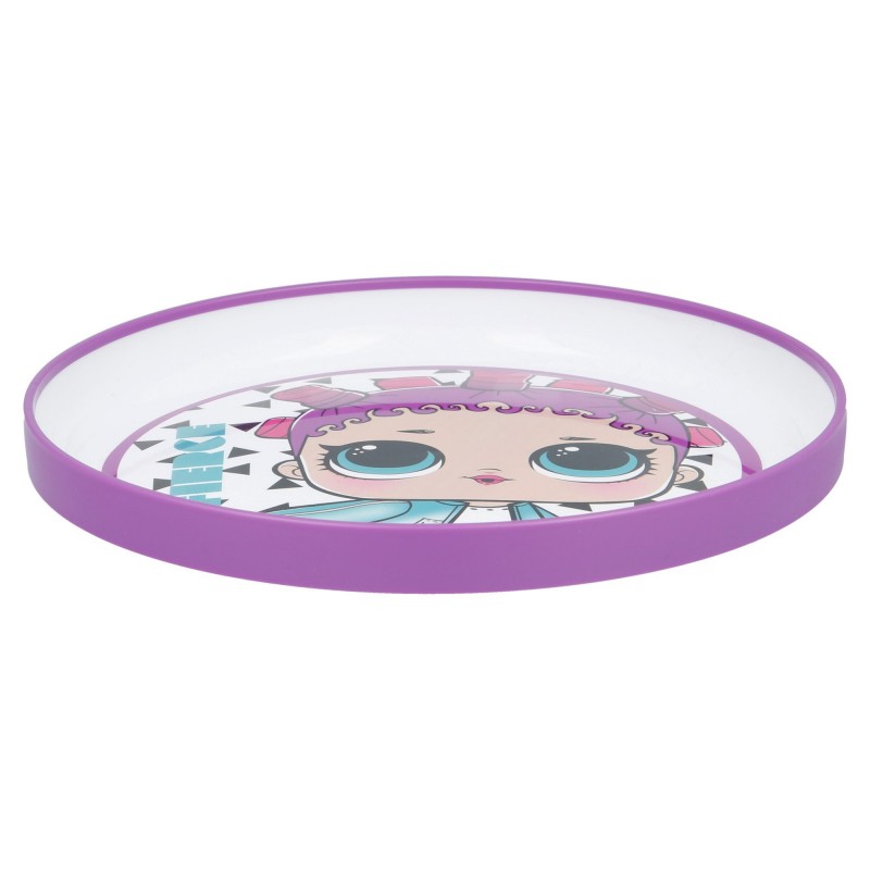 Girl's plate, two-tone L.O.L. Surprise Radical, 20 cm Stor