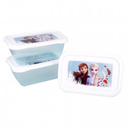 Set 3 buc. cutii de mâncare pentru o fată, regat înghețat Frozen 45012 