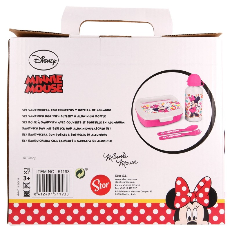 Комплект за хранене от 4 части MINNIE SO EDGY BOWS Minnie Mouse