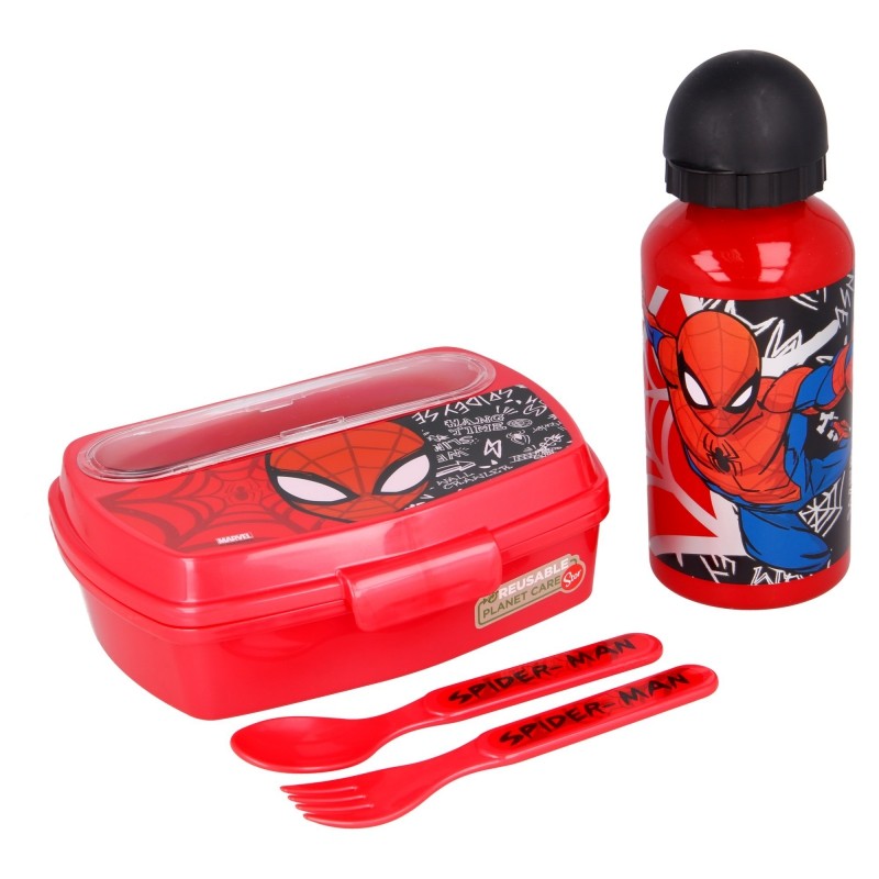 Комплект за хранене от 4 части SPIDERMAN URBAN WEB Spiderman